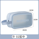 【B&B幸福雜貨】PVC防水盥洗包-藍色中號 CF9034A09-03, , large