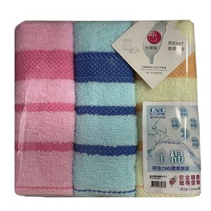 威化捲造型毛巾3入-顏色隨機出貨