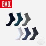 【BVD】氣墊男1/2襪<墨綠>B653 毛巾底 運動襪 休閒襪, , large
