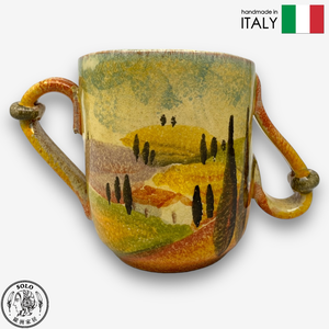 【SOLO Vintage】Modigliani Italian Pottery 350ml Mug Water Cup Coffee Cup Evening Shade Series Handmade Made in Italy