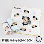 【現貨】MIT台灣製貝寶童話抗菌紗布小方巾-小紅帽/三小豬/七小羊-26*26cm(單入), , large