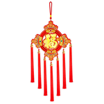 摩達客◉春節開運招財◉小圓福開運錦鯉招財流蘇掛飾吊飾, , large