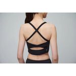 YOGA FLOW Chloe Bra - 扭轉短版上衣 - 淨黑 Black, , large