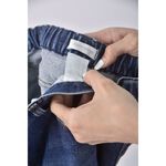 (2XL) funny powder韓牌丹寧牛仔質感藍色長褲二手衣, , large