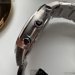 [星晴錶業]ARMANI手錶,46mm,AR00075黑色錶面銀錶殼銀色精鋼錶帶款, , large