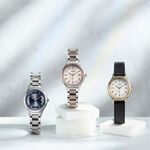 CITIZEN 星辰 XC 輕奢光 櫻花粉紅金 超級鈦 光動能電波女錶 ES9496-64W, , large