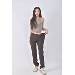 (XL) t parts格紋棕色長褲二手衣, , large