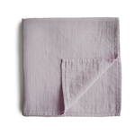 【mushie】有機棉多功能紗布包巾/柔紫 Soft Mauve, , large