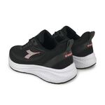 DIADORA迪亞多那 輕量透氣慢跑女鞋 女運動鞋 慢跑鞋 反光 舒適 輕盈 彈性 吸震 減壓 足弓支撐 止滑 黑 灰桃, , large