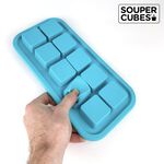 官方直營【Souper Cubes】多功能食品級矽膠保鮮盒10格_湖水綠2入組(30ML/格), , large