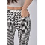 (M) uniqlo棉質格紋黑色長褲二手衣, , large