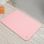 【Monster】 Soft Diatomaceous Earth Absorbent Mat (60x40cm) – Warm Pink, , large