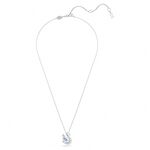SWAROVSKI 施華洛世奇 Swan 天鵝優雅律動 藍色水晶項鍊(5723389), , large
