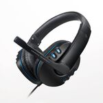E-BOOKS S93 Blue Wing Headset Microphone with 2-turn 1 audio cable Stereo sound effect Clear sound reception Comfortable to wear for a long time, , large