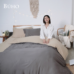 BUHO 絲滑星鑽100支純天絲6尺雙人加大床包+8x7尺加大雙人兩用被四件組-台灣製(多款任選), , large