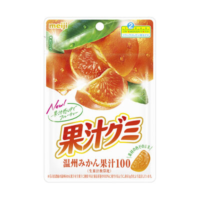 明治 果汁QQ軟糖-溫州蜜柑口味 54g