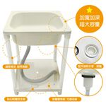 【雙手萬能】台灣製 輕巧塑鋼單水槽(加大款)    超高CP值, , large