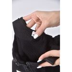 (S) 【安于晴Charlene私服】質感修身短版棉質黑色長袖上衣二手衣, , large
