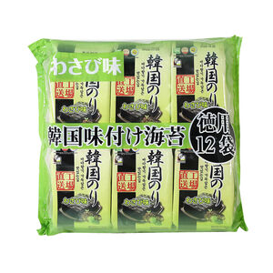 Orionjako Korean Seaweed 12P Wasabi