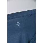 (S) lativ質感棉質圓領藍色長袖上衣二手衣, , large