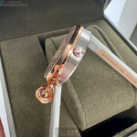 [星晴錶業]Vivienne Westwood手錶,32mm,VW00010銀白色錶面玫瑰金錶殼淺灰白真皮皮革錶帶款, , large