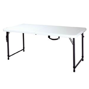 Fold-In-Half Adjustable Table