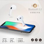 E-BOOKS SS48 Classic True Wireless Bluetooth 5.3 Headphones High-quality stereo sound waterproof IPX4 call music in one, , large