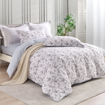 【Betrise】Muchen Xinyu | Environmentally friendly printing and dyeing anti-mite and antibacterial 100% combed cotton dual-purpose quilt and bed sheet set - double, 沐辰心語, large