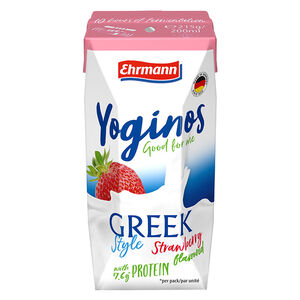 愛爾曼希臘式優格飲-草莓風味(每瓶200ml)到貨效期約6-8天