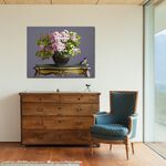 【御畫房】丁香花 國家一級畫師手繪油畫60×80cm(VF-152), , large