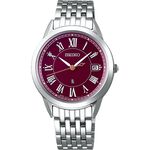 SEIKO 精工 LUKIA 酒紅太陽能真鑽女錶-33mm V147-0CR0R(SUT393J1), , large