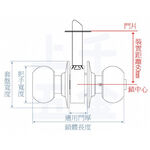 喇叭鎖 加安牌 台灣製 門鎖 古銅色C3800 C3810 房間鎖 浴廁鎖, , large