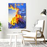 【御畫房】日照金山 國家一級畫師手繪油畫60×90cm(VF-101), , large