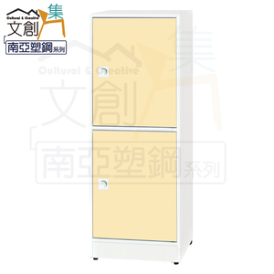 【文創集】安倍 環保1.5尺南亞塑鋼二門置物櫃/收納櫃(客約商品)