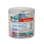 【SDI 手牌】 25mm 彩色長尾夾 小幫手0A筒 24支入 /  0245T-2, , large