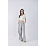 (3XL) gram高腰抽繩灰色長褲二手衣, , large