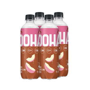 OOHA氣泡飲水蜜桃烏龍茶口味500ml
