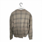 Autumn and winter plaid thick sweatshirt gray khaki, , large