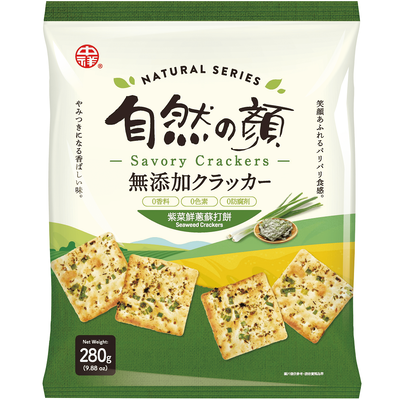 中祥自然之顏紫菜鮮蔥蘇打餅