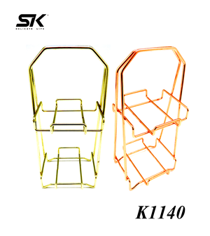 SKB萬用雙層金屬收納架(玫瑰金)-SKB1140RG