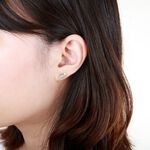 【Angel & Me】手工 小壁虎 蜥蜴 一對 s925 純銀 耳環 耳夾 生日, , large