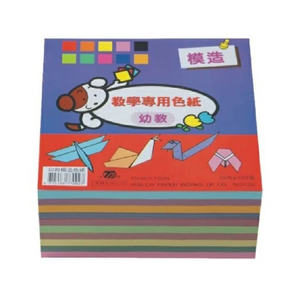 天燕 台灣製 幼教模造色紙 圖案隨機出貨 15x15cm（10色各100張）1000張 /包X10包 NO.C02 (4715176770027)