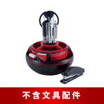 【O-Life】Round Rotating Storage Box - Black and Red, , large