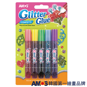 【AMOS 阿摩司】5色 金絲膠 / 組 GCF10B5