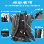 【APEX】35L戶外運動防水後背包 1000D防水布 黑色, , large