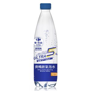 家樂福ULTRA爽暢飲氣泡水500ml毫升