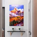 【御畫房】神山 國家一級畫師手繪油畫60×90cm(VF-23), , large