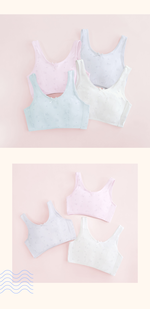 Clany MIT Seamless Wireless Bra – Pink Kitty Youth Cooling Bra, Size S–Q/2XL, Style 803, , large