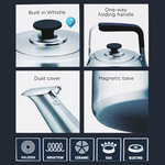 仙德曼304不鏽鋼都會琴音壺-3.0L-1支, , large