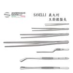 蓋瑞廚物【SANELLI 義大利 專業 擺盤夾】 閃電夾 主廚夾 鑷子 曲柄  食物夾 沙拉夾 窄餐夾 夾子, , large